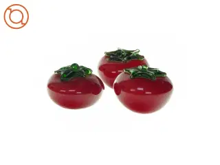 Tomatfigur i glas (3 stk) (str. HØ: 6x8 cm)