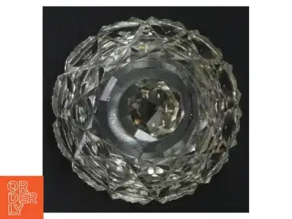 Beholder i krystalglas med låg (str. Ø 7 cm)