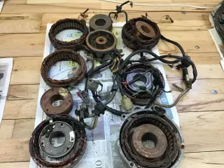 Honda statorer, rotor og magnetiseringsspoler