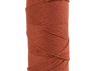 Macramé Snor Brændt Orange 198m - 2mm Kvalitet