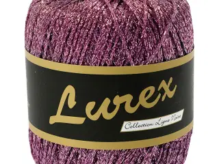 Lurex Garn, L: 160 M, lilla, 25g/ 1 ngl.