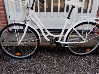 Hvide pige Cykel