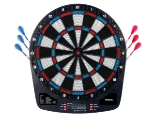 Elektronisk dartspil. Inkl. 6 pile og 24 stk. ekstra spidser.
