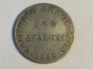 2 Drachmai Greece 1926