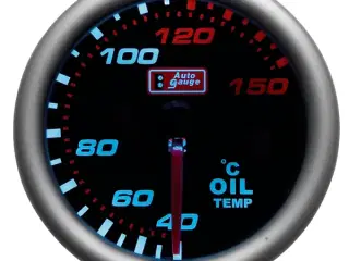 Olietemperatur-måler "smoke" 52mm