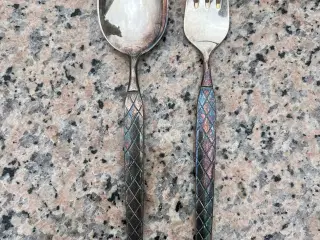  Harlekin gaffel og ske 