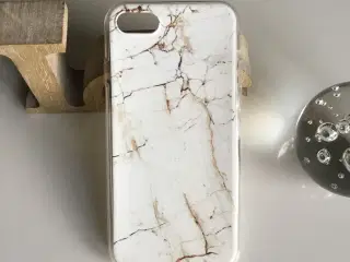 Hvid marmor cover iPhone 7 el 8