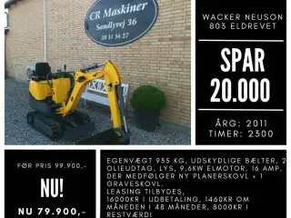Wacker Neuson 803 eldrevet