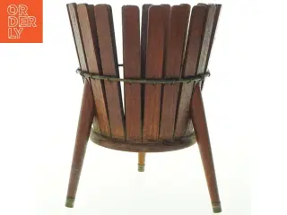 Skjuler i teaktræ, retro (str. 27x18 cm)