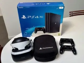 PS4 Pro - 1TB SSD Drev - VR brille 2. Gen.