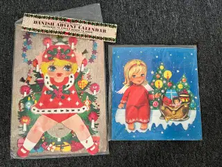 2 stk julekalender fra 60’erne