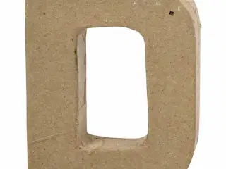 Håndlavet Bogstav D i Papmaché - 10 cm