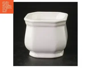 Hvid keramik potte (str. Ø. 7 cm)