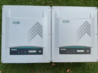 2 stk 3 kw inverter til solceller