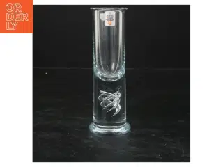 Smukt Holmegaard glas  (str. 16,5x5,5 cm)