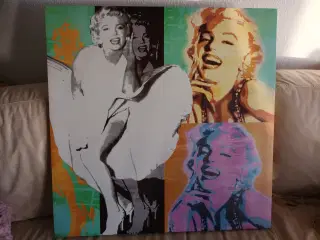 FLOT STORT MARILYN MONROE billede 70X70 CM