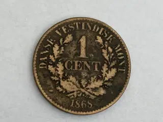 1 Cent 1868 Dansk Vestindien