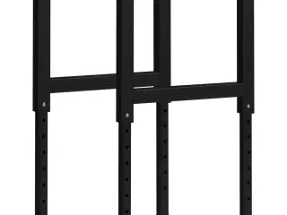 Stel til arbejdsbænk 2 stk. 55x(69-95,5) cm metal sort
