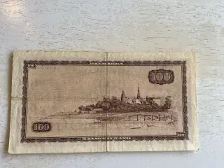 NEDSAT - 100 kr. seddel fra 1965
