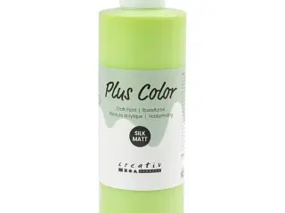 Plus Color Hobbymaling, Limegrøn 250ml - Høj Kvalitet