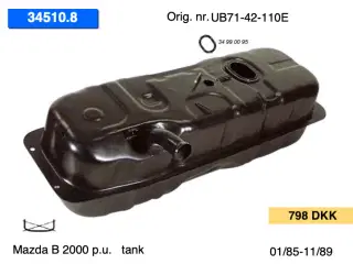 Nye Mazda 121/B pu/MX3 tanke m.m.