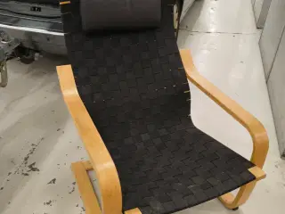 Ikea stole 2 stk med læder nakkestøtte 