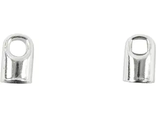 Enderør, L: 7 mm, diam. 4,5 mm, forsølvet, 50stk./ 1 pk.