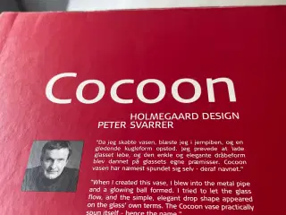 Holmegaard Cocoon vase rød stor model
