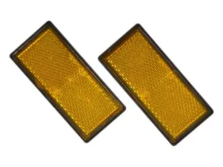 Refleks gul 86x40mm 2 stk.