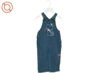 NY MED PRISMÆRKE Denim Overalls med kat (str. 86 cm)