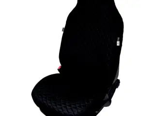 Universalt sædeovertræk i bomuld, sort