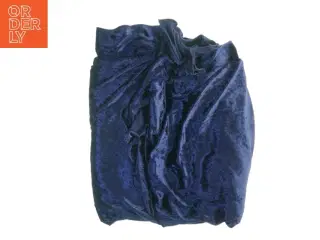 Blåt nervøs velour (str. 233 x 163 cm)