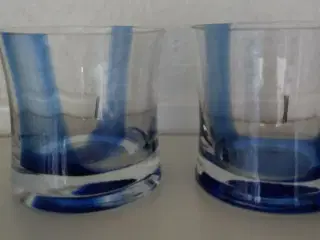 2 hand made glas