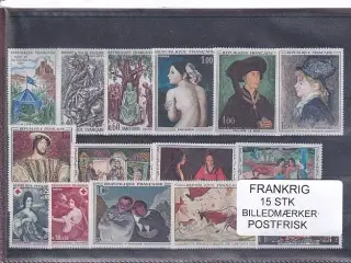Frankrig - Billedmærker - 15 Stk. - Postfrisk