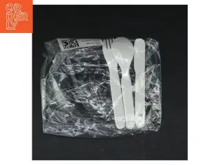 Plastikbestikssæt Rasmus Klump (str. 14 cm)