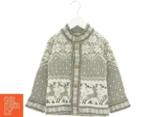 Cardigan i 100% blød Merino Uld(str. 110 cm)