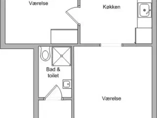 2 værelses, Caroline Amalie Ve, Svendborg, Fyn