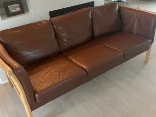 Sofaer brun læder