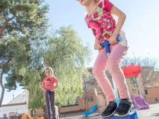 Gummi Pogo Bouncer Funp - (Blå)