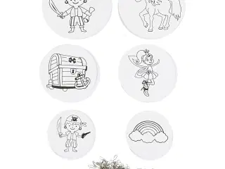 Elegant Uro med Motiv - Hvid, 20 Sæt, 300 g Karton