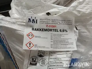 Bakkemørtel 6,6% 5hl bigbag M&M Mørtel