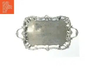 Dekorativt antikt engelsk serveringsfad (str. 64x39 cm)