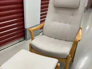 Farstrup Otiumstole med skammel 2 stk med