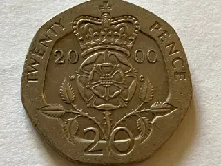 20 Pence England 2000
