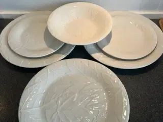 Smukt MISO Durastone stel med reliefmønster–6 dele