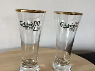 2 Carlsberg jubilæums glas 20 år på Cypern