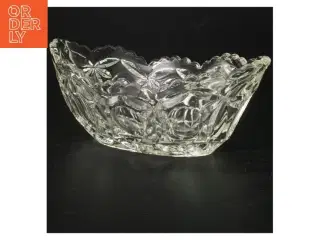 Glasskål, gammel (str. 23 x 12 cm)