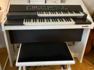 BYD! flot, hvidt El-orgel / Klaver fra Hohner
