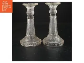 Glaslysestager (str. 17 cm og 18 cm)