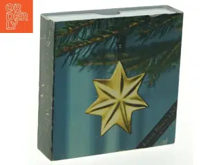 Forgyldt juletræsstjerne fra Rosendahl (str. 8x8 cm)